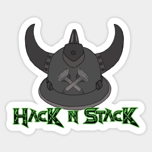 Hack n Stack Warrior helmet Sticker